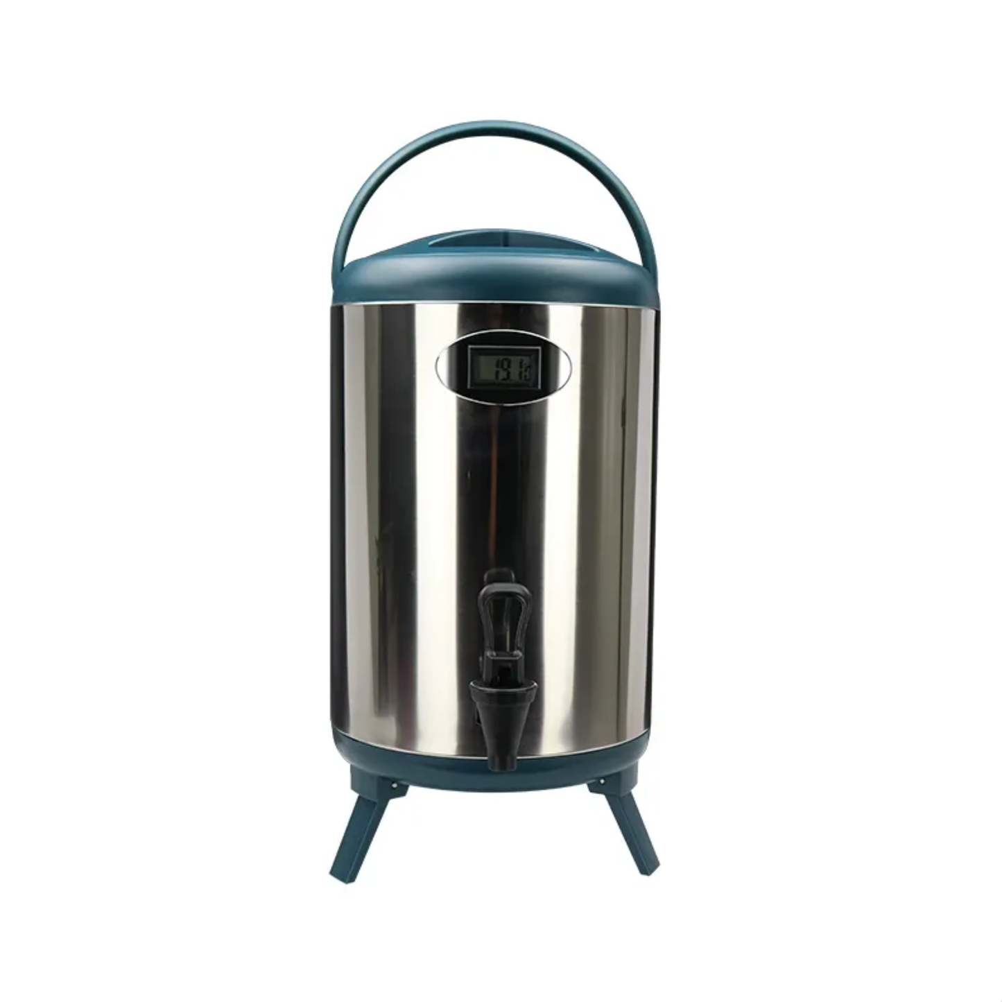 Milk Tea Insulated Barrel Stainless Steel 304 with Tap and Temperature Reminder Bubble Tea Equipment