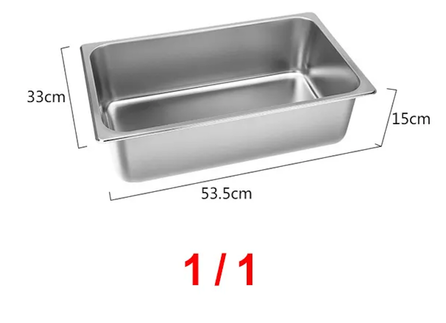 Wholesale Commercial Stainless Steel Gn Pan Gastronorm Container Food Pan Us Style for Buffet Restaurants Using