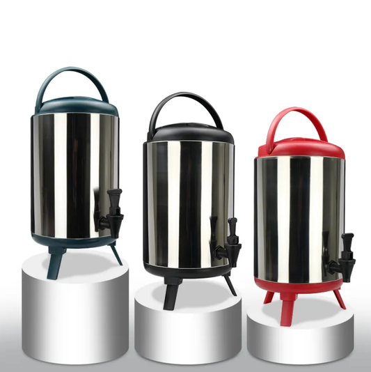 Kitchen New Product Stainless Steel 304 Milk Tea Bucket 8/10/12L Coffee Milk Tea Ice Bucket Barrel