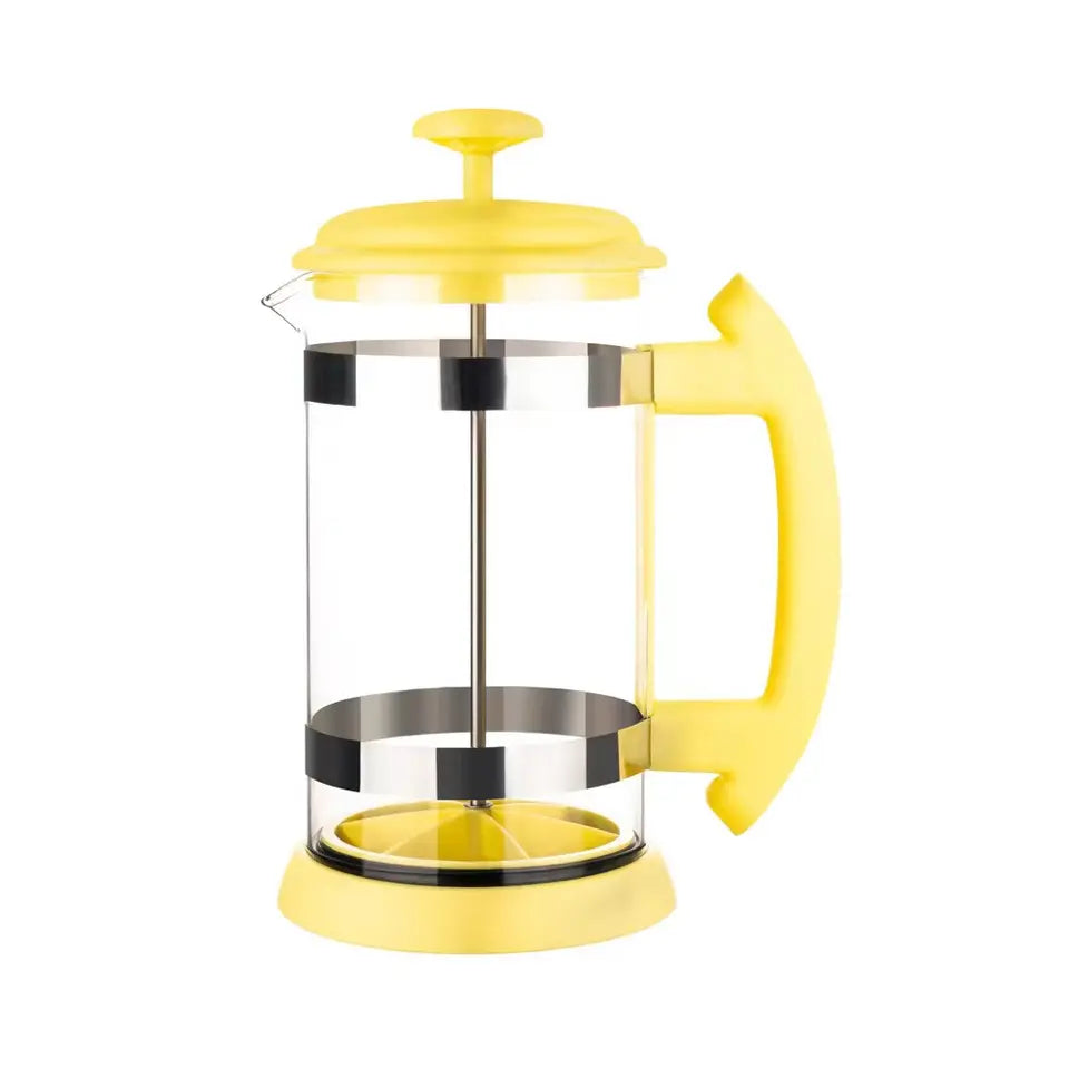 Kitchen Ounce French Press Espresso and Tea Maker Triple Filters Stainless Steel Plunger and Heat Resistant French press