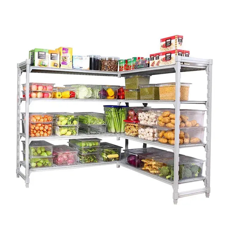 Warehouse Racks Bear 1200kg Heavy Duty Commercial Adjustable Plastic Shelve Freezer the freezer cold storage shelving