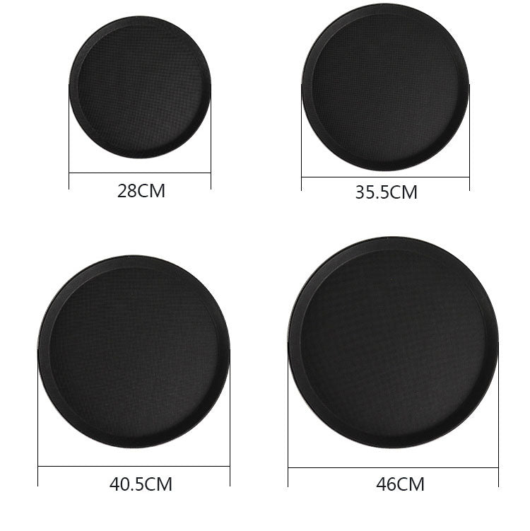 Good Quality Restaurant Round Rectangle Non Slip Plastic Fiberglass Cushion Anti-Closing-Scratch Food Serving Tray