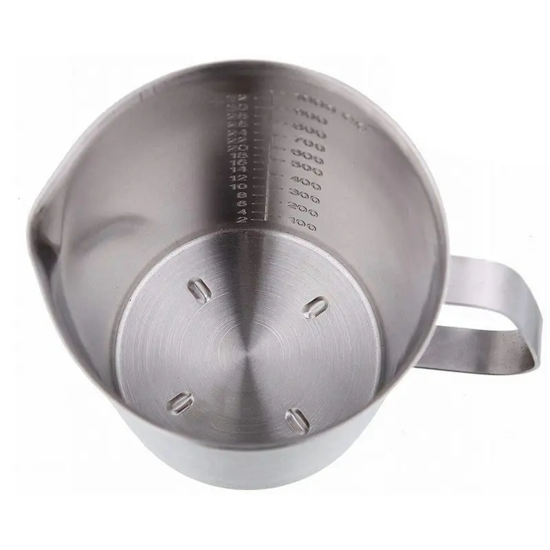 Barista Tools Latte Art Measuring Cup Large Capacity Stainless Steel Metal Milk Foam Coffee Pot Practical Measuring Cup