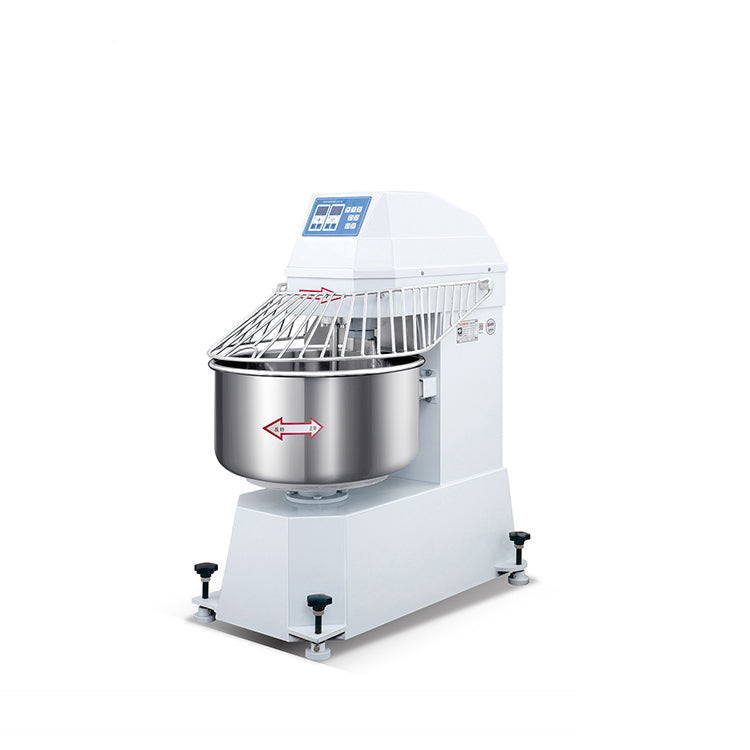 Best price bakery horizontal commercial big 50kg 75kg 100kg spiral planetary flour bread dough mixer