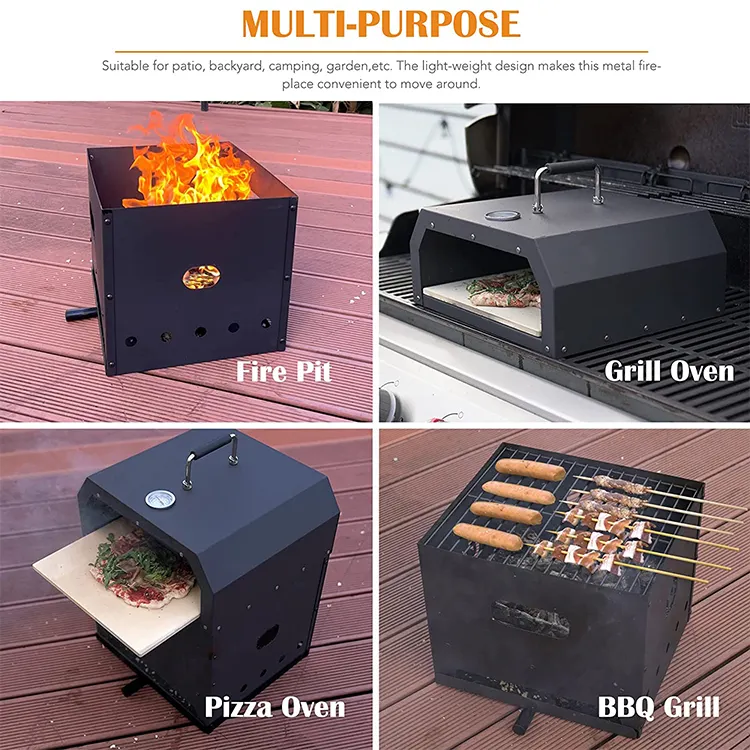 BBQ griller camping cooking outdoor pellet wood pizza oven for sale