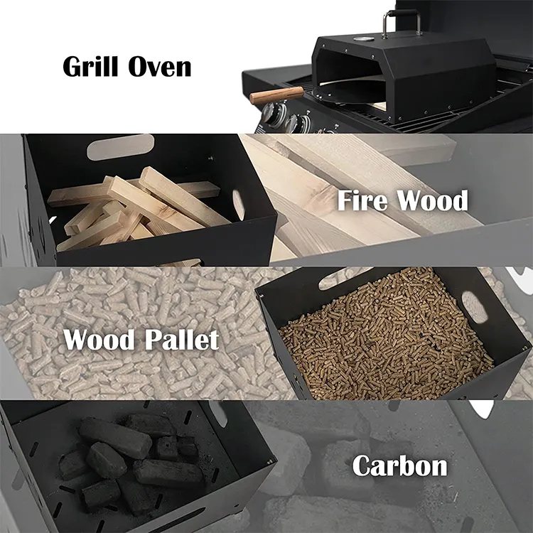 BBQ griller camping cooking outdoor pellet wood pizza oven for sale