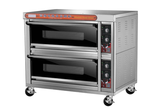 industrial oven for sale,3 Deck large restaurant commercial triple layers 3 deck 6 trays oven